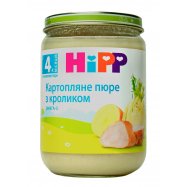 Пюре HiPP Картофельное с кроликом для детей с 4 мяцев 190г - Фото