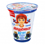 Йогурт Машенька Черничное варенье десертный 5% 270г - Фото