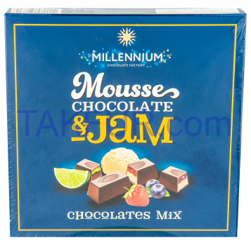 Конфеты шоколадные Millennium Mousse ассорти 180г - Фото
