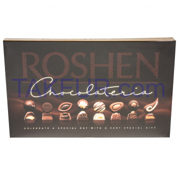 Набор конфет Roshen Chocolateria в черном шоколаде 256г - Фото