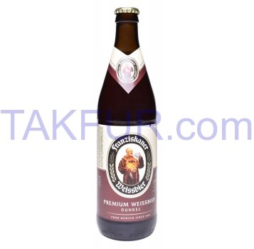 Пиво Franziskaner Hefe-Weissbier Dunkel темное 5% 0,5л - Фото