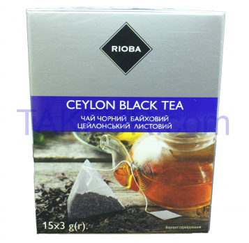 Чай Rioba черный байховый цейлонский 15*3г/уп - Фото