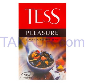 Чай Tess Pleasure цейлонский черный байховый листовой 90г - Фото