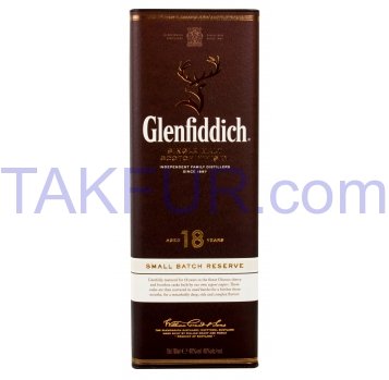 Виски Glenfiddich 18 лет выдержки 40% 0,7л - Фото