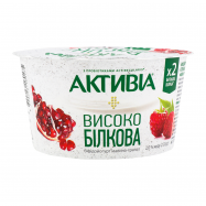 Бифидойогурт Активіа Малина-гранат 2% 130г - Фото