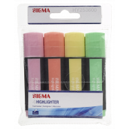 SIGMA НАБ ТЕКСТОВИД  ПАСТЕЛ 4 ШТ - Фото