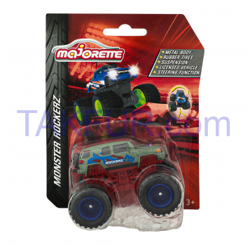 Машинка Majorette Monster Rockerz №2057255 9см 1шт - Фото