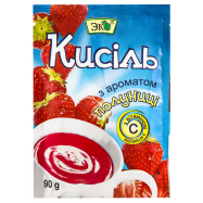 Кисель Эко с ароматом клубники концентрат сухой 90г - Фото