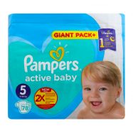 Подгузники Pampers Active Baby 5 для детей 11-16кг 78шт - Фото