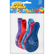 Шарики надувные Весела Вітівка С Днем рожден №1111-5078 5шт - Фото