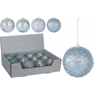 КУЛЯ ЯЛИНКОВА 8 СМ В АСОРТ - Фото