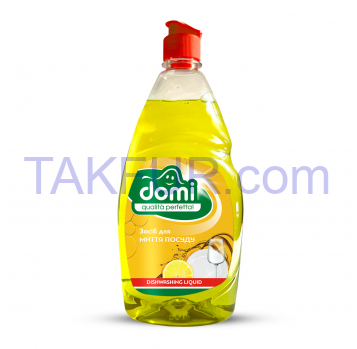 Засіб Domi для миття посуду Лимон 900мл - Фото
