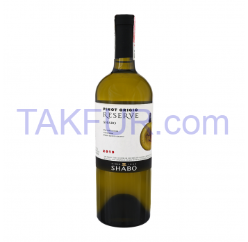 Вино Shabo Reserve Pinot Grigio белое сухое 13% 0.75л - Фото