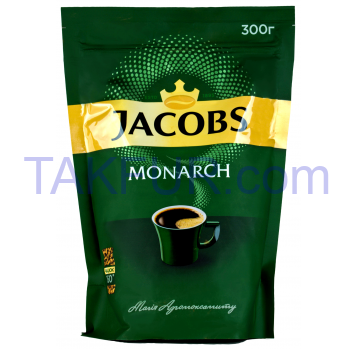 Кофе Jacobs Monarch натур растворимый сублимированный 300г - Фото