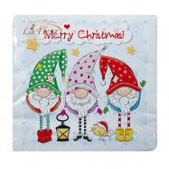 Серветка La Fleur Гноми святкові 33х33, 2шари, 16шт - Фото