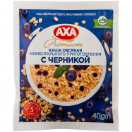 Каша овсяная Axa моментального приготовления с черникой 40г - Фото