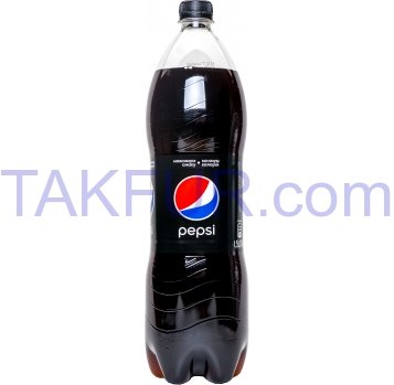 Напиток Pepsi Black безалкогольный сильногаз низкокал 1,5л - Фото