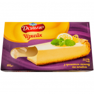 Чизкейк 21.5% с ароматом лимона и печеньем Lactel Дольче ку 150г - Фото