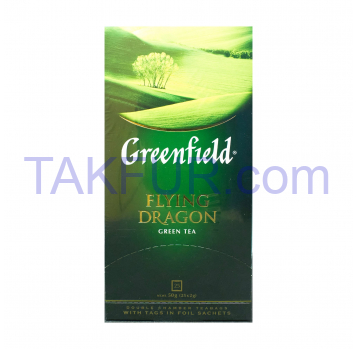 Чай Greenfield Flying Dragon зеленый китайский 2г*25шт 50г - Фото