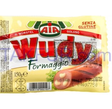 Сосиски Wudy Formaggio с сыром 150г - Фото
