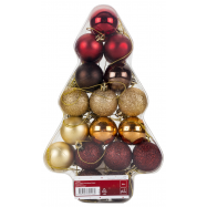 Набір кульок Tarrington House Ялинка 40мм 34шт - Фото