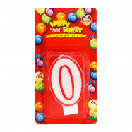 Свеча-цифра Помічниця Happy Party №P52-618/0 для торта 1шт - Фото