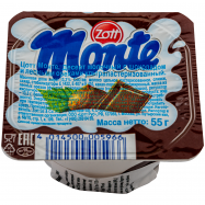 Десерт 13.3% молочный с шоколадом и лесными орехами Monte Zott 55г - Фото