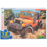 Пазлы для детей от 3-х лет Джип Київська Фабрика Іграшок 12эл - Фото