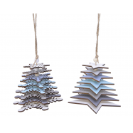 ПІДВІСКА ЯЛИНКА ДЕРЕВ 11 СМ - Фото