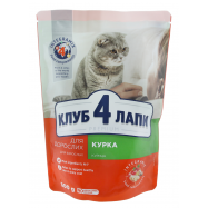 Корм для кошек Курица Клуб 4 лапы 300г - Фото