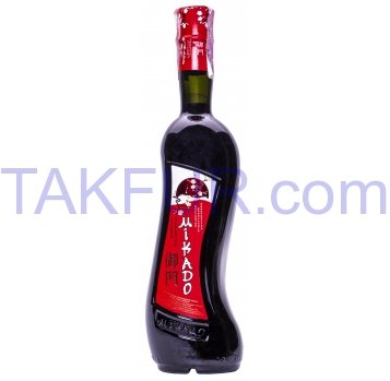 Вино Мікадо Слива красная виноградное красное 11% 0,7л - Фото