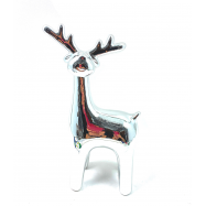 TH NY ФІГ.ДЕК КЕРАМ ОЛЕНЬ 24СМ : СРІБНИЙ - Фото