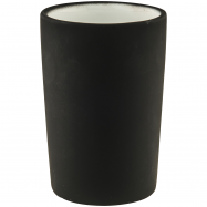 СТАКАН ДЛЯ ЗУБ.ЩІТОК PLAIN ЧОРНИЙ - Фото