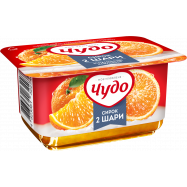 Творожок Чудо испанский апельсин двухслойный 4,2% 100г - Фото