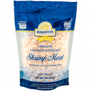 Креветки Bornstein очищенные без хвоста вареные заморож 454г - Фото