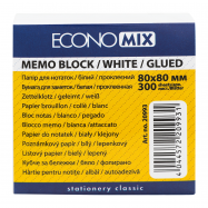 Бумага для заметок Economix №20993 80х80мм клееная 300шт/уп - Фото