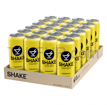 Напій Shake слабоалкогольний сильногазований Кайпірінья 7,0% 24 х 0,5л - Фото