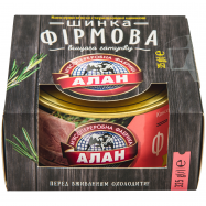 Консервы мясные Алан Ветчина Фирменная высшего сорта 325г - Фото