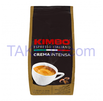 Кофе Kimbo Crema Intensa в зернах жареный 1000г - Фото