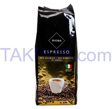 Кофе Rioba Espresso натуральный жареный в зернах 3000г - Фото