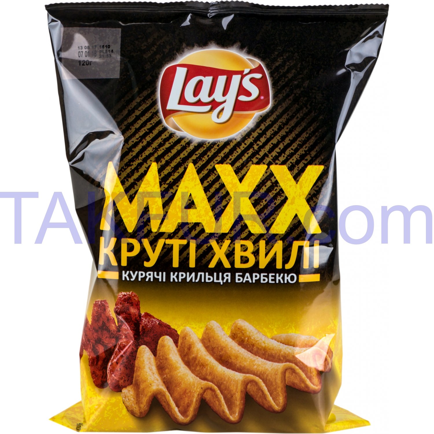 Чипсы Lay`s Maxx картофельные вкус куриных крыл барбекю 120г купить ...