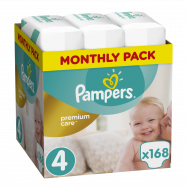 Подгузники Pampers Premium Care 4 для детей 9-14кг 168шт - Фото