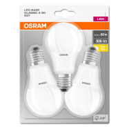 OSRAM НБ ЛАМ CLA60E27 3Ш 8,5W : K2700 - Фото