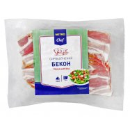 Бекон Metro Chef тонкая нарезка сырокопченый высш сорт 450г - Фото
