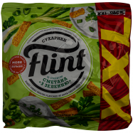 FLINT СУХАРИКИ СМЕТ ЗЕЛЕНЬ 150Г - Фото