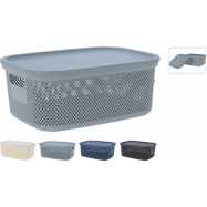 Коробка для зберігання речей 12 л з кришкою 380X285X152мм - Фото