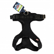 Шлея Trixie Soft для собак мяка чорна S-M 35-60 см/20 мм - Фото