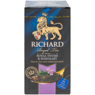 Чай Richard Royal thyme&rosemary черный 25*2г/уп - Фото