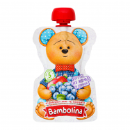 Пюре Bambolina Яблоко-голубика для детей от 5-ти месяцев 90г - Фото