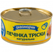 Печень трески Аквамарин натуральная 185г - Фото